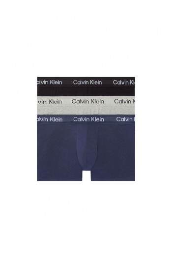 Ανδρικά Boxer Calvin Klein  Trunk 3pack 000NB3709A-KDX, ΜΑΥΡΟ-ΓΚΡΙ-ΜΠΛΕ